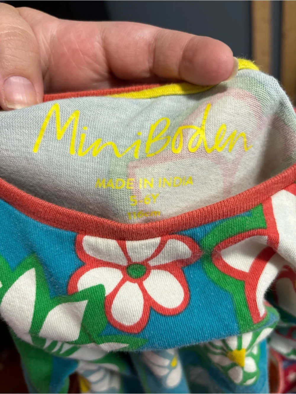 Mini Boden size 5 6 Floral Tunic and Striped Leggings Set matching set bg8